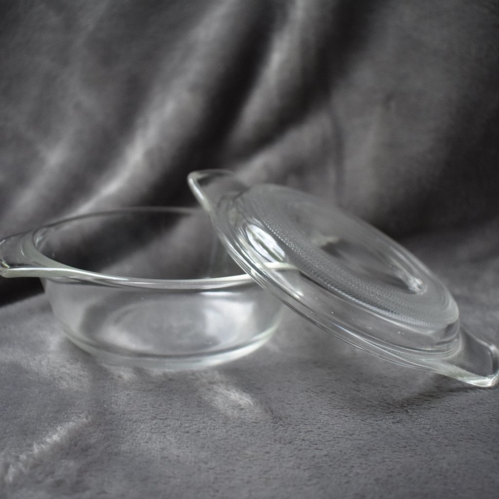 472 Fire King 12 oz Baking Casserole Dish - Clear